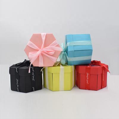 China Factory Recyclable Customizable Color Yellow Ingenuity Gift Surprise Box Directly For Lover for sale