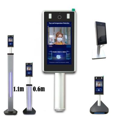 China Biometric Scanner Face Recognition Indoor Body Temperature Time Attendance Thermometer for sale