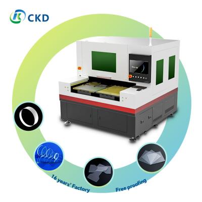 China Lasersnijmachine voor glas van industriële kwaliteit met XY-lineaire motor en optische raster-schaal aandrijfmotor Te koop