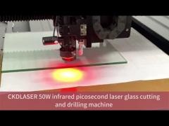 50 W fiber laser glass cutting and drilling machine