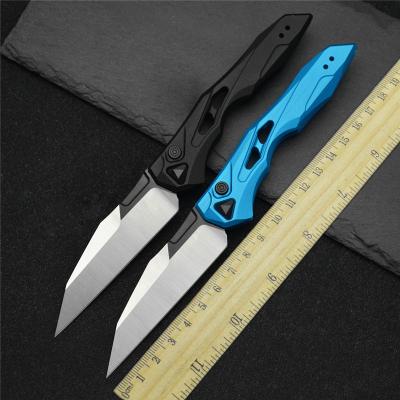 China 7650 L Non-variable 13 CPM-154 Anodized Aluminum Handle Folding Spring Assisted Side Jump Opening Outdoor Tactical Pocket Knife for sale