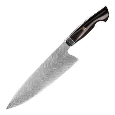 China Minimalist Damascus Kitchen Knife Cutting Fruit Knife Steel Classic Butcher Knife for sale