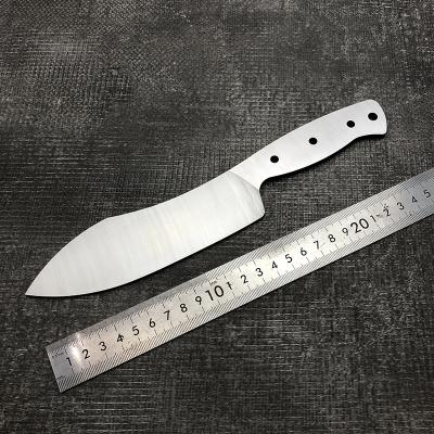 China Blade Knife Blank Accessories Tool Parts 440C High Quality Steel CNC Water Cut Not Grinding Sharpened Knife Blank Handmade Material for sale