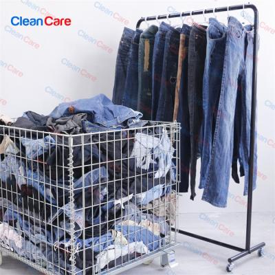 China Second-hand clothing international wholesale used jeans men in bales used British fatigues clothing used jeans for sale