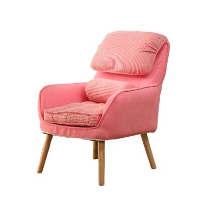 China Fashion Hotel Furniture Cheap Folding Modern Small Foldable Highback Armchair Fabric Sofa for sale