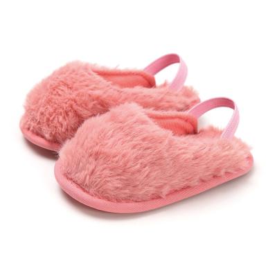 China Soft Baby Shoes Anti-slippery Plush Babies Shoes 2019 New 0-18M Cotton Baby Sandals for sale