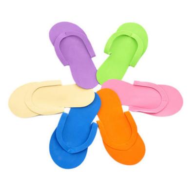 China High Quality Salon Flip Flop Assorted Colors For Pedicure Spa Foam Anti-slippery Disposable Slippers for sale