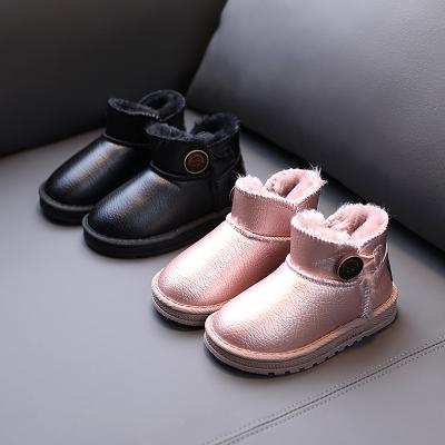 China 2021 Round Thick Snow Boots Baby Girls' Warm OEM&ODM Shoes Cotton Waterproof Children's Shoes Kids Boot for sale