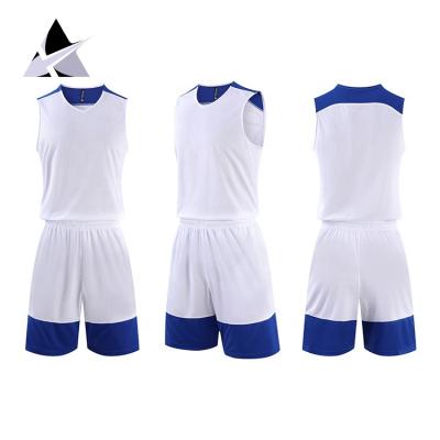 China 2021 Breathable Adult Training Jersey Vest Clothes Print Custom Basketball Jersey Set for sale