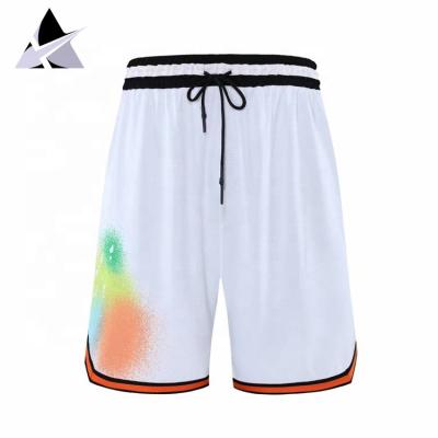 China Retro Fit Men's Stitch Don Custom Basketball Shorts Wholesale Cropped Polyester Vintage Breathable Design Fair for sale