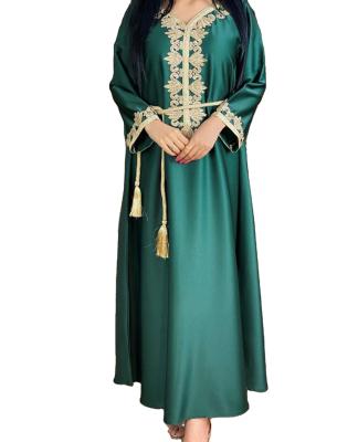 China Embroidery Womens Dubai Middle East Prom Dress Abaya Muslim Dresses 80 for sale