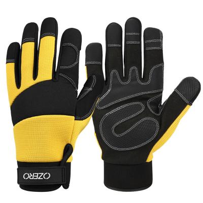 China Garden Gloves Abrasion Resistant Touch Screen OZERO Synthetic Leather Work Glove for Women and Men for sale