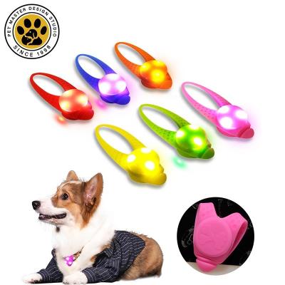 China SinSky Dog Cat Collar Lights LED Tag Lights Waterproof Removable Silicon Collar Flashing Walking Lights Night Safety Lights for sale