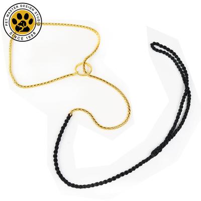 China SinSky Thoughtful Wholesale Thickened Anti-rust Iron Bar Butler P Chain Collar Stainless Steel Dog Chain Traction Rope for sale