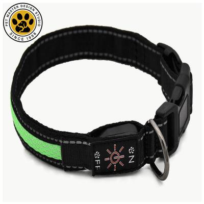 China SinSky New Viable Wholesale Popular Led Luminous Waterproof Pet Collar Dog Neck Dog Walking Collar for sale