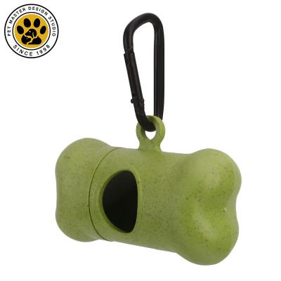 China Wholesale Custom Stocked SinSky Pet Bone Shape Dog Waste Pet Poop Bag Dispenser Biodegradable Waste Bag New Design for sale