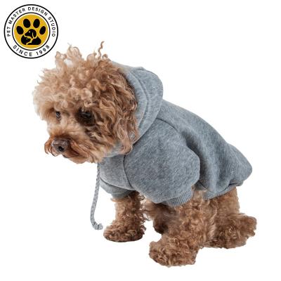 China Wholesale Viable Plush Simple Cotton Sweater Pet Puppy Cotton Hoodies Factory Master Pet Dog Hoodie Sweater for sale