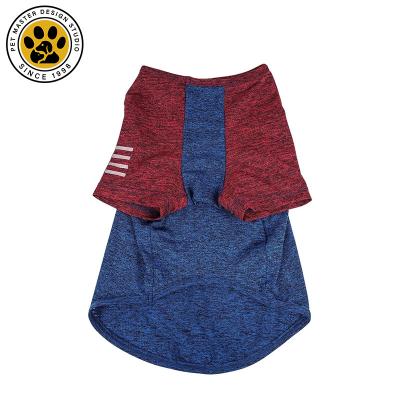 China Fashion Viable Wholesale Pet Master Pet Comfortable Summer Clothes Fitness Performance Dog T-Shirt 4-Way-Stretch for sale