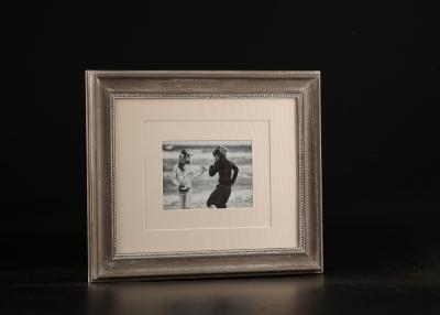 China Double Matted 5”x7” Wooden Big Board Collage Photo Frame In Washed Natural colo for sale