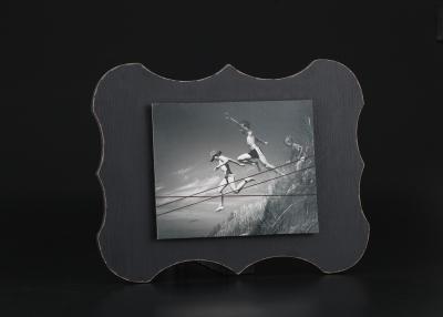 China One Large Size Opening 8 x 10 Photo Frame Wall Hanging In Distressed Black Color for sale