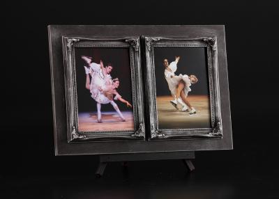 China Antique Silver and Black Wooden picture frames with multiple openings for sale