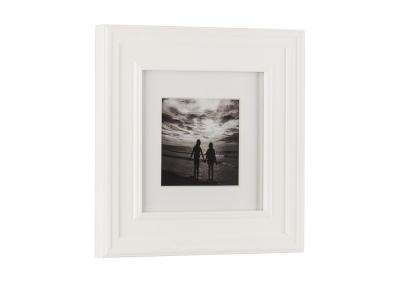 China Pure Solid White Wood Gallery Frames , Small 4x4 photo gallery frames for sale