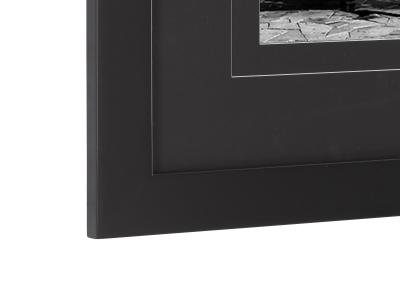 China One Single Opening Rectangle Wood Gallery Frames In Solid Rich Black Color for sale