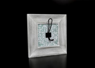 China 10”x10” Square Black And Cute Decorative Framed Cork Board , Decorative Hooks for Hanging for sale