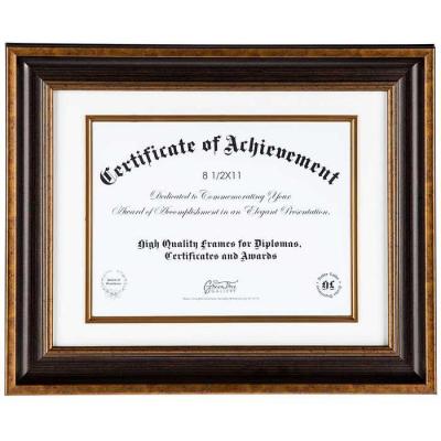 China 17”x14” Overall Size One single Opening Document Picture Frames In Antique Rustic Bronze for sale