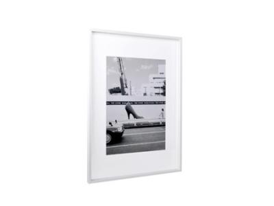 China One Single Opening A1 Matted A2 Wood Poster Frame , Solid Pure White Art Poster Frames for sale