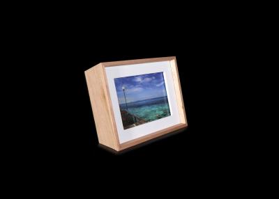 China Home Decoration Boxlike Wood Art Frames With Four 4x6 Inch Photo , Natural Color for sale