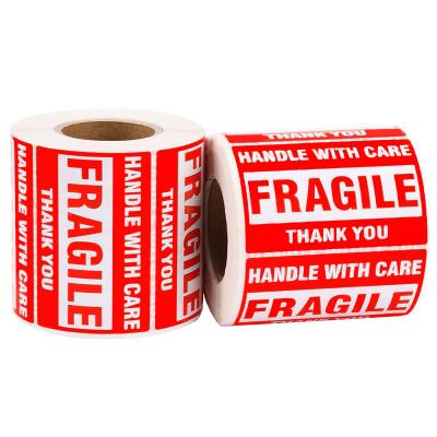 China Waterproof Wholesale Vinyl Roll Fragile Shipping Label High-adhesive For FBA Box for sale