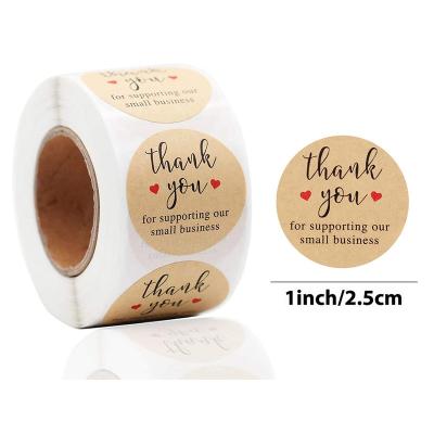 China Barcode Factory Price Customized Thank You Labels High-adhesive Die Cut Label Waterproof For Mug for sale