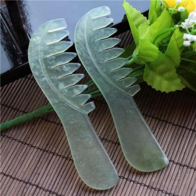 China China head jade jade hair massager xiuyan head wood scraping comb for sale