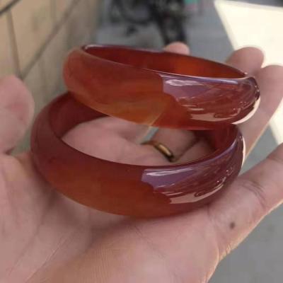 China High Quality Eco-Friendly Red Agate Bracelet Bangle Natural Jade for sale