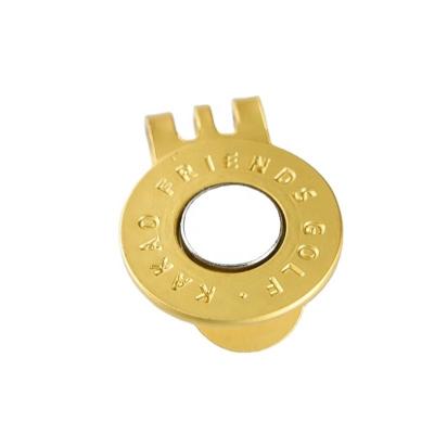 China Europe Customized Gold Plated Magnetic Golf Ball Marker Cap Hot Selling Clip for sale