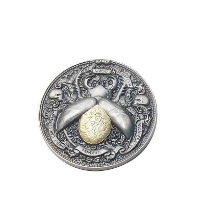 China Europe Customized Promotion Antique Insect Metal Nickel 3D Old Collectible Coins for sale