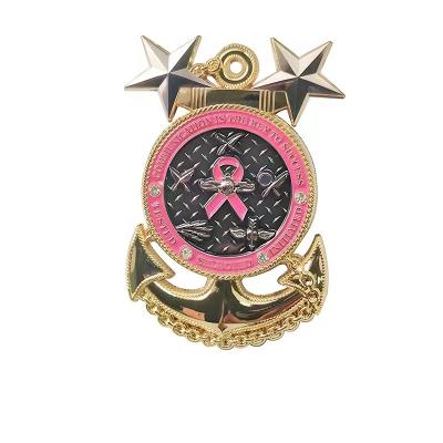 China Custom Soft Europe Enamel Organization Souvenir Metal Anchor Challenge Coin for sale