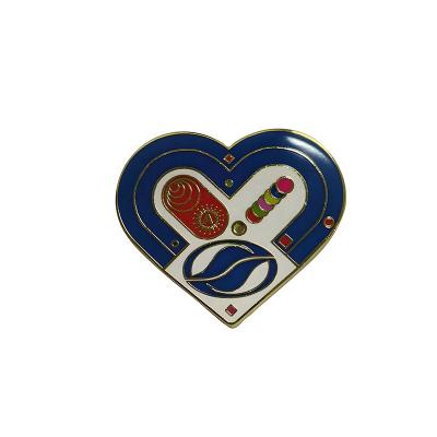 China Europe China Factory Supplier Wholesale No Minimum To Custom Design Your Personalized Badge Pin Glitter Logo Lapel Enamel Pin for sale