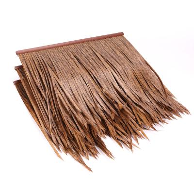 China Mexican Artificial Palmex Roofing Beach Umbrellas Making Ratta Tile Simulation Material Synthetic Thatch for sale