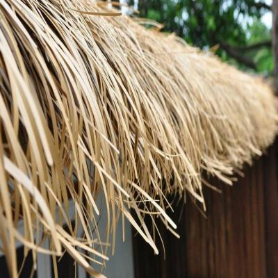 China Wholesale Roofing Reed Real Promotion List Plastic Palm Leaf Materials Maldives Inside Style For Bar Roof Thatch House for sale