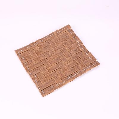 China Custom Plastic Fireproof Artificial Bamboo Mat Ceiling Te koop