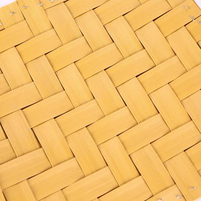 China Brand Unfireproof Synthetic PE Bamboo Woven Mat Artificial Bamboo Mat Ceiling for sale