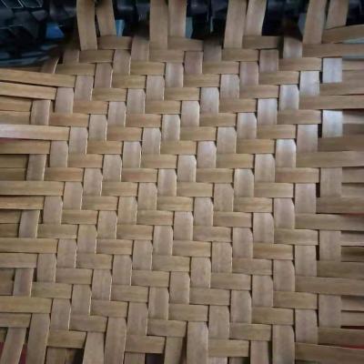 China Plastic Bamboo Weave Matting Panel Sheets Artificial Bamboo Mat Ceiling Te koop