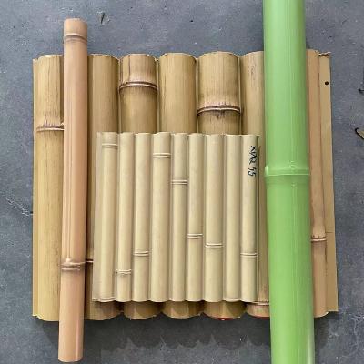 China No Rot Artificial Bamboo Pipe Sticks Full Round Rods Synthetic Bamboo Fence for sale