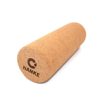 China 2021 Yoga Exercise Logo And Release Customized Eco Friendly Popular Cork Yoga Roller Premium Waist Relief Back Pain Yoga Massage Myofascial Roller for sale