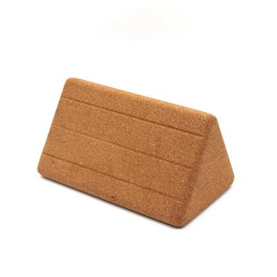 China . Hot Selling High Density Eco-friendly Non-slip Triangle Cork Yoga Block Dance Fitness High Density Eco-friendly Durable For Yoga Studio for sale