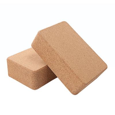 China Wholesale High Quality Natural Eco-friendly Durable 3*6*9 Inch Sports Fitness Yoga Block Cork For Yoga Club for sale