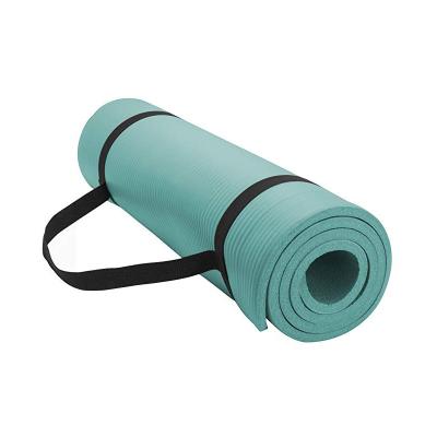 China Washable Extra Thick Comfort 1/2-Inch 71Inch Long NBR Foam 12mm Thickness Yoga Mat For Exercise Yoga And Pilates for sale