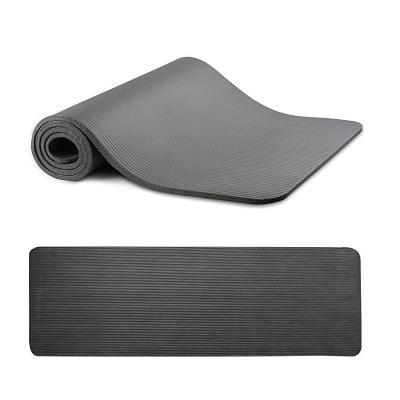 China 20mm Thickness Washable Non-Slip Multipurpose High Density NBR Exercise Yoga Mat With Carrying Strap for sale